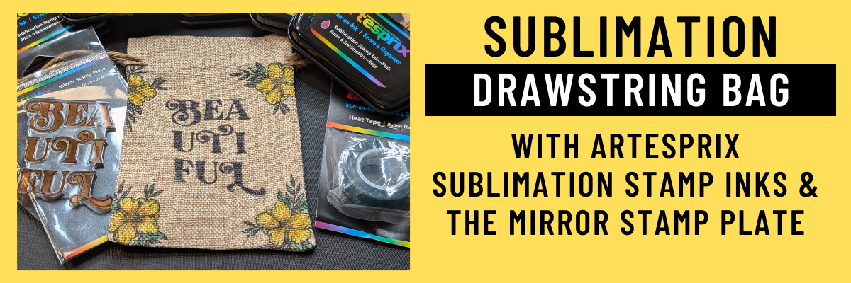 Artesprix Sublimation Inks to Create Custom Drawstring Bag